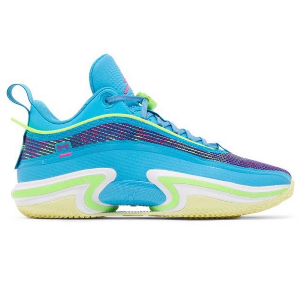 Jordan Blue and Pink Sneakers Vibrant Design